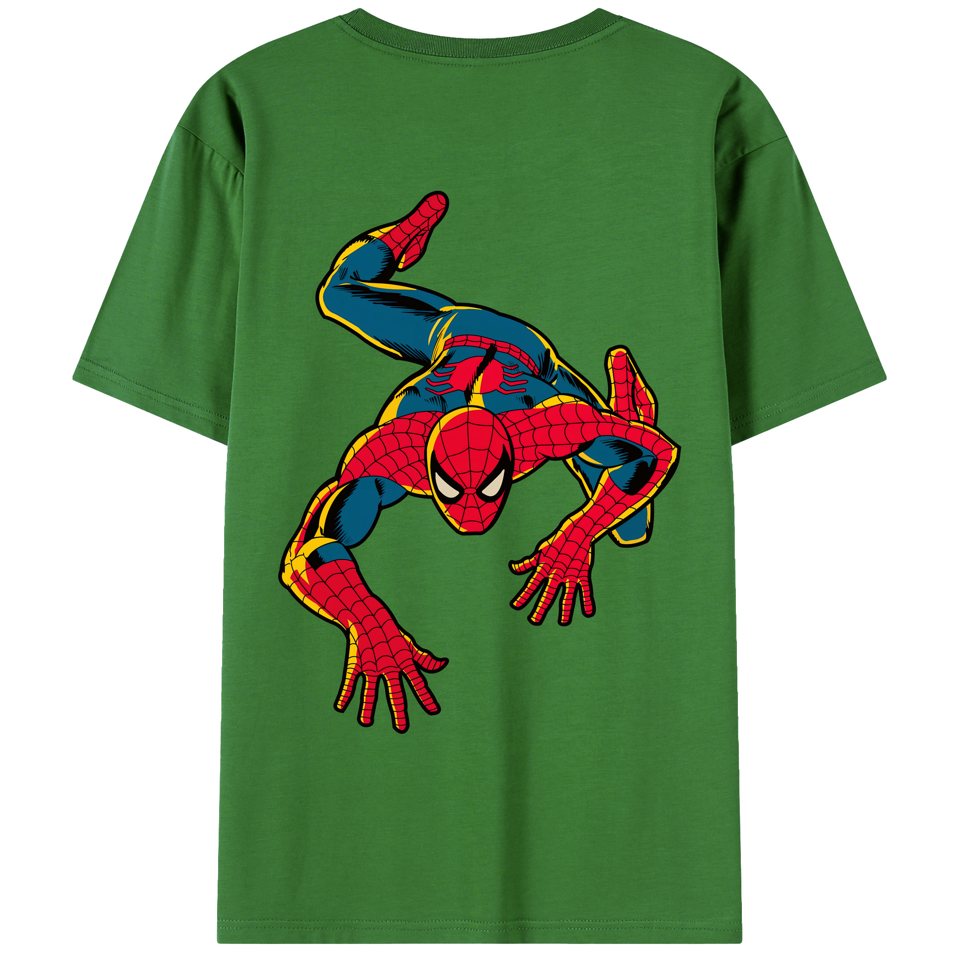 （画像用） Spider Man スパイダーマン レディース半袖Tシャツ(バックプリント)